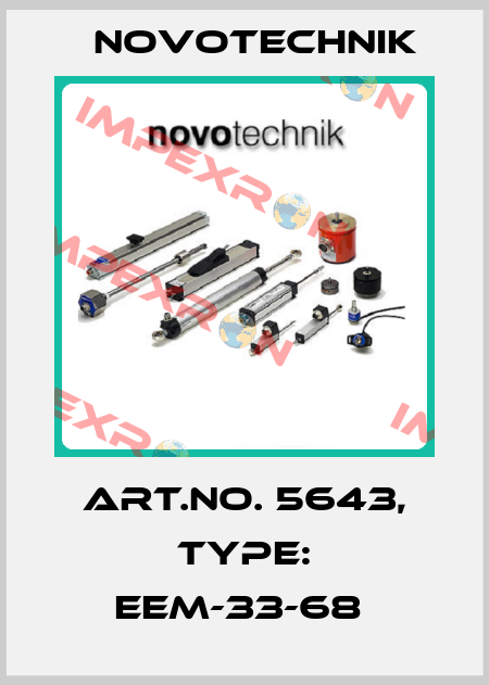 Art.No. 5643, Type: EEM-33-68  Novotechnik