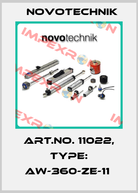 Art.No. 11022, Type: AW-360-ZE-11  Novotechnik