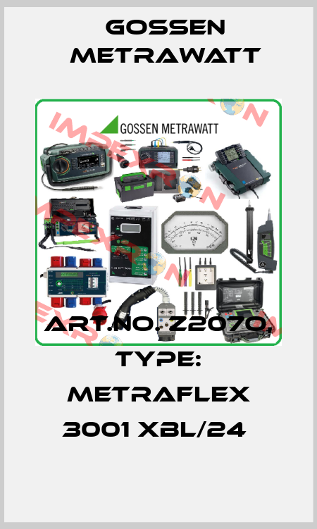 Art.No. Z207O, Type: METRAFLEX 3001 XBL/24  Gossen Metrawatt