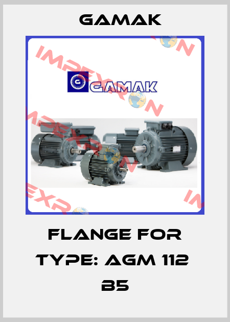 flange for type: AGM 112  B5 Gamak