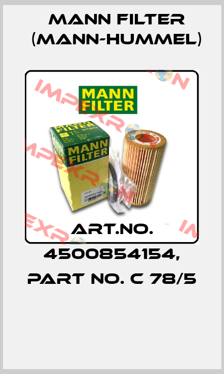 Art.No. 4500854154, Part No. C 78/5  Mann Filter (Mann-Hummel)