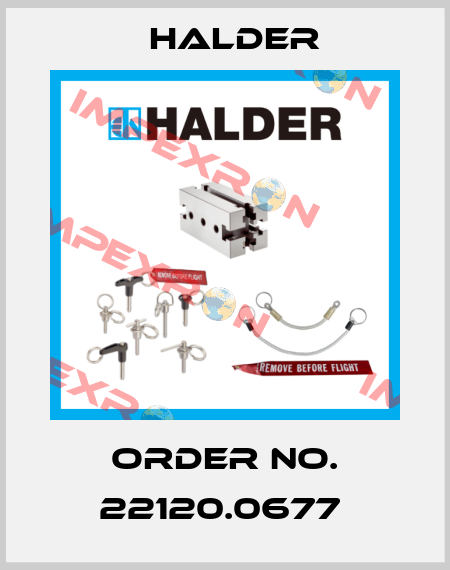 Order No. 22120.0677  Halder