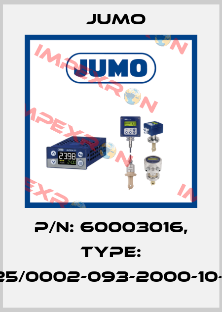 p/n: 60003016, Type: 602025/0002-093-2000-10-8/707, Jumo