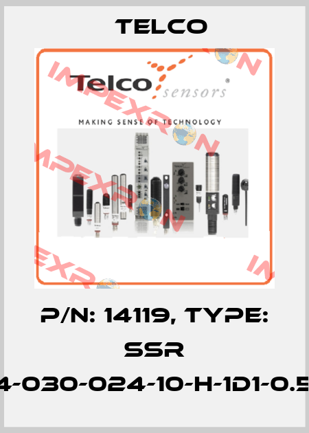 p/n: 14119, Type: SSR 01-4-030-024-10-H-1D1-0.5-J8 Telco
