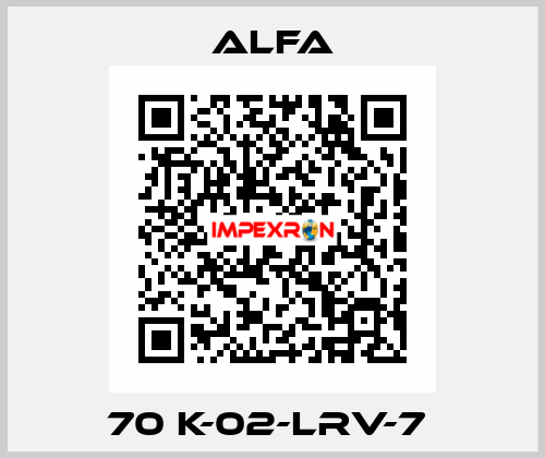 70 K-02-LRV-7  ALFA