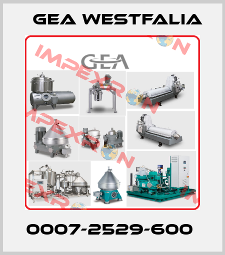 0007-2529-600  Gea Westfalia