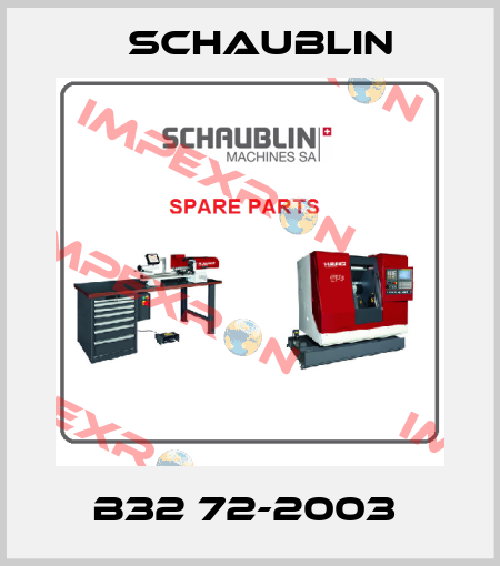 B32 72-2003  Schaublin
