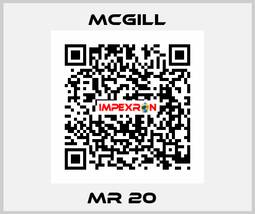  MR 20   McGill