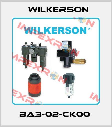 BA3-02-CK00  Wilkerson