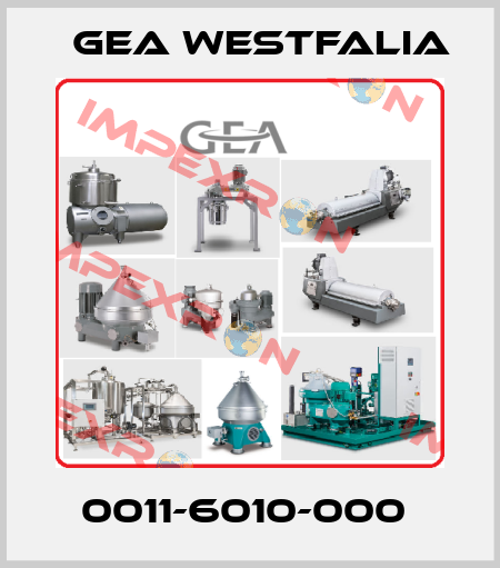 0011-6010-000  Gea Westfalia