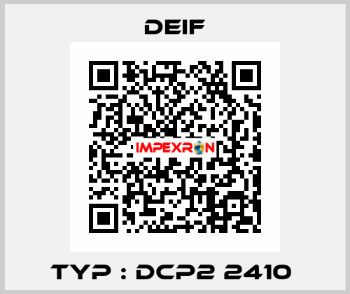 Typ : DCP2 2410  Deif