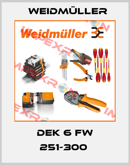 DEK 6 FW 251-300  Weidmüller