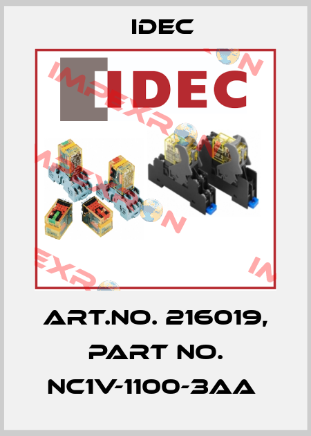 Art.No. 216019, Part No. NC1V-1100-3AA  Idec