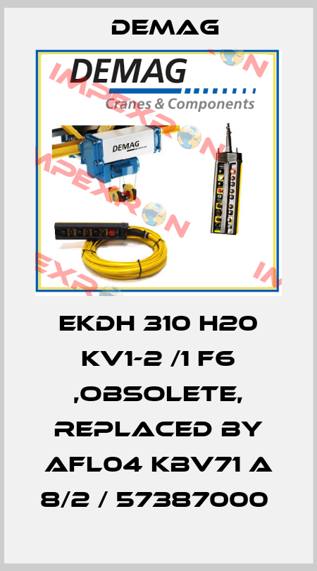 EKDH 310 H20 KV1-2 /1 F6 ,obsolete, replaced by AFL04 KBV71 A 8/2 / 57387000  Demag