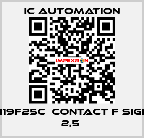 H19F25C  Contact F sign 2,5  ic automation