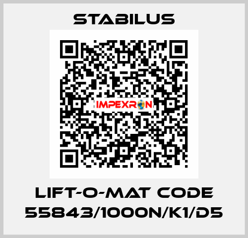 LIFT-O-MAT CODE 55843/1000N/K1/D5 Stabilus