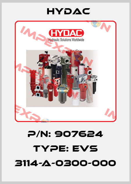 P/N: 907624 Type: EVS 3114-A-0300-000 Hydac