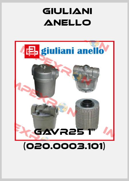 GAVR25 1" (020.0003.101) Giuliani Anello