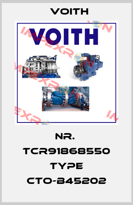 Nr.  tcr91868550 Type CTo-B45202 Voith