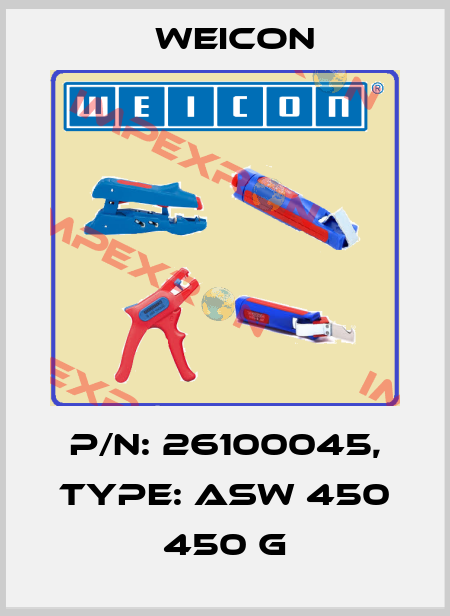 P/N: 26100045, Type: ASW 450 450 g Weicon