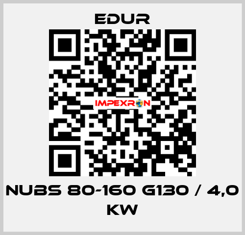 NUBS 80-160 G130 / 4,0 KW Edur