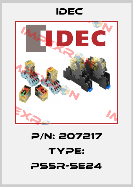 P/N: 207217 Type: PS5R-SE24 Idec