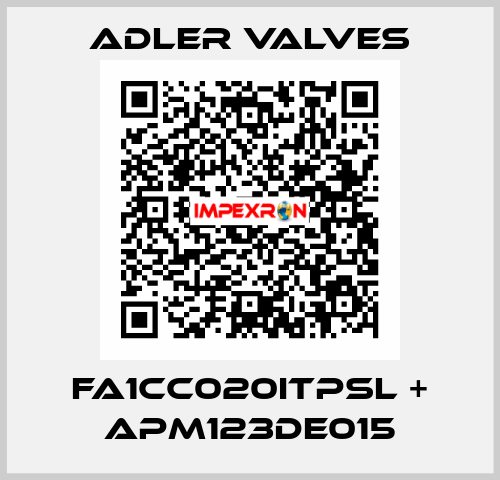 FA1CC020ITPSL + APM123DE015 Adler Valves