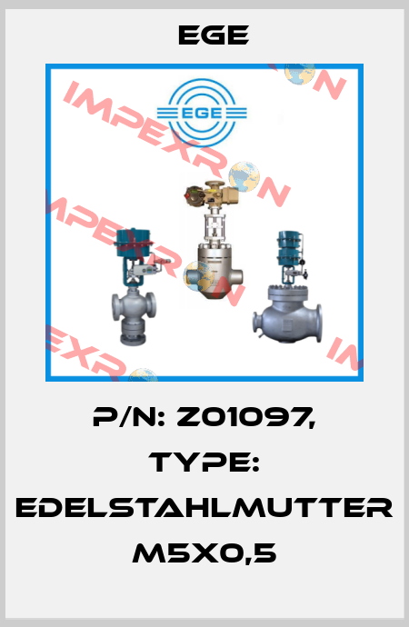 p/n: Z01097, Type: Edelstahlmutter M5x0,5 Ege