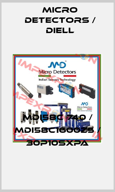 MDI58C 740 / MDI58C1600Z5 / 30P10SXPA
 Micro Detectors / Diell