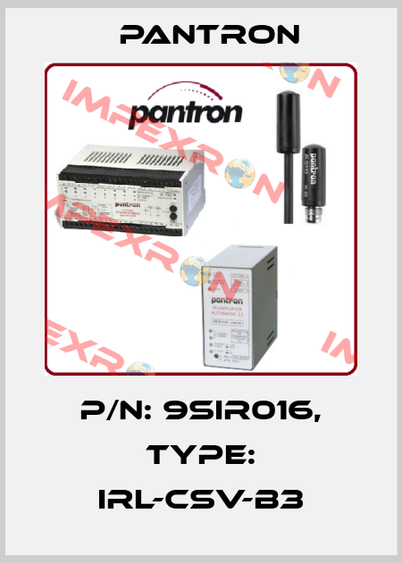 p/n: 9SIR016, Type: IRL-CSV-B3 Pantron