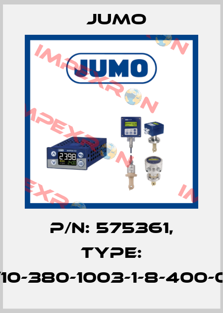 P/N: 575361, Type: 902130/10-380-1003-1-8-400-000/000 Jumo