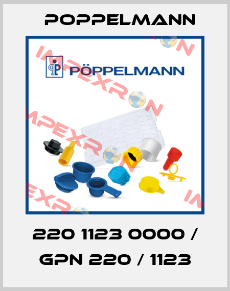 220 1123 0000 / GPN 220 / 1123 Poppelmann
