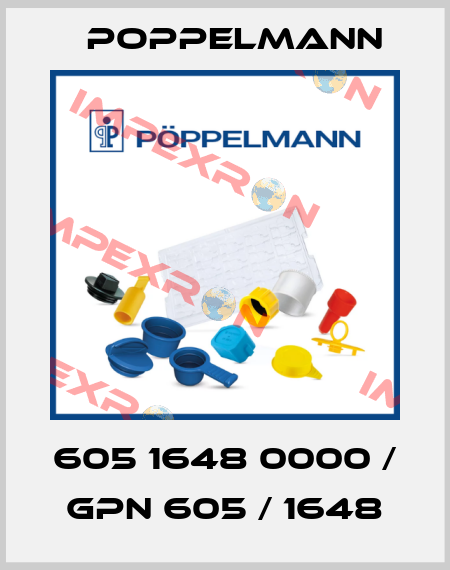 605 1648 0000 / GPN 605 / 1648 Poppelmann