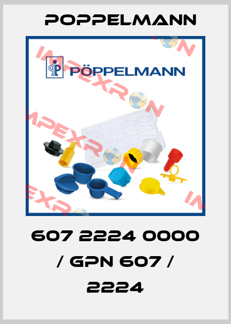607 2224 0000 / GPN 607 / 2224 Poppelmann
