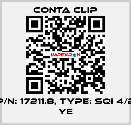 P/N: 17211.8, Type: SQI 4/2 YE Conta Clip