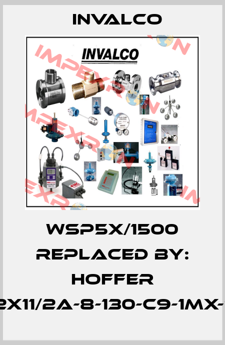 WSP5X/1500 Replaced by: Hoffer HO3A11/2X11/2A-8-130-C9-1MX-11/2TRI-X Invalco