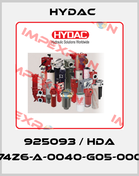 925093 / HDA 74Z6-A-0040-G05-000 Hydac