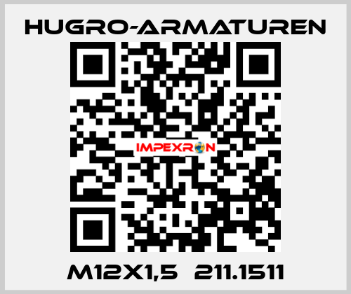 M12x1,5  211.1511 Hugro-Armaturen