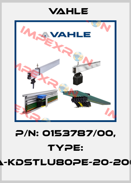 P/n: 0153787/00, Type: SA-KDSTLU80PE-20-2000 Vahle