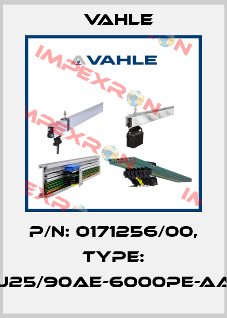P/n: 0171256/00, Type: U25/90AE-6000PE-AA Vahle