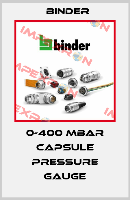 0-400 mbar capsule pressure gauge Binder