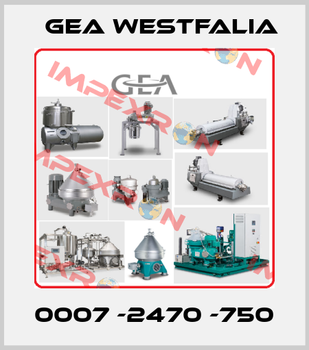 0007 -2470 -750 Gea Westfalia
