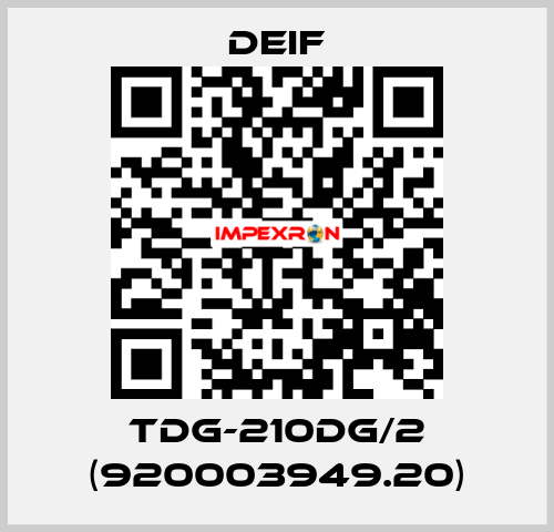 TDG-210DG/2 (920003949.20) Deif