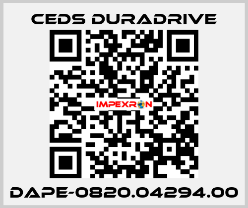 DAPE-0820.04294.00 Ceds Duradrive