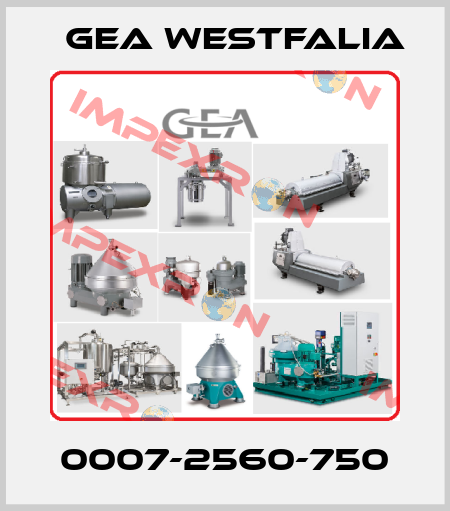 0007-2560-750 Gea Westfalia