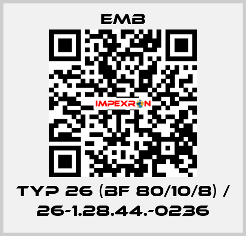 Typ 26 (BF 80/10/8) / 26-1.28.44.-0236 Emb