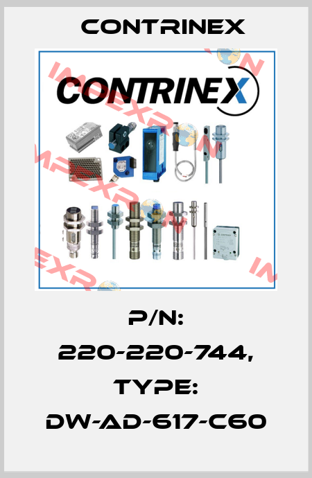 p/n: 220-220-744, Type: DW-AD-617-C60 Contrinex