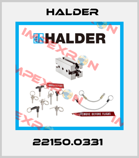 22150.0331  Halder
