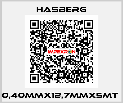 0,40MMX12,7MMX5MT  Hasberg