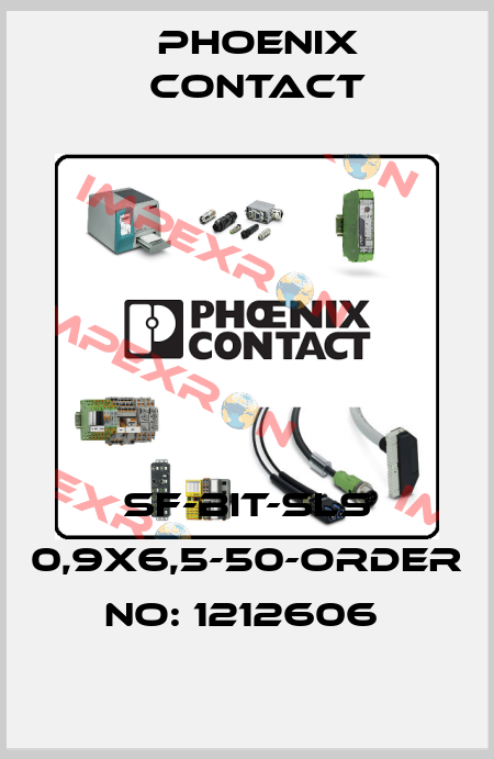 SF-BIT-SLS 0,9X6,5-50-ORDER NO: 1212606  Phoenix Contact
